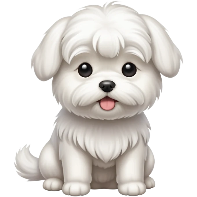 Cane maltese che fa cacca  emoji