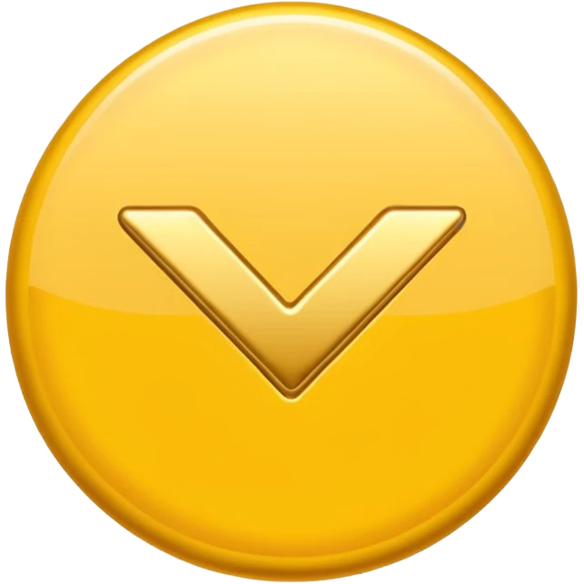 Желтая галочка emoji