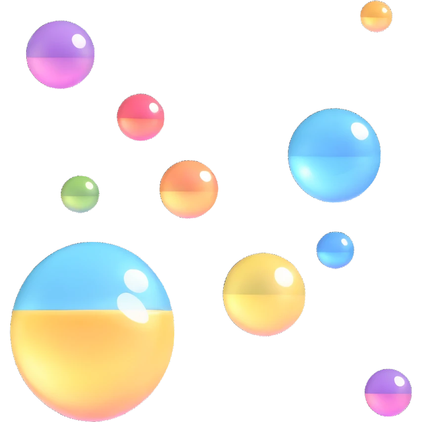 soap bubbles floating emoji