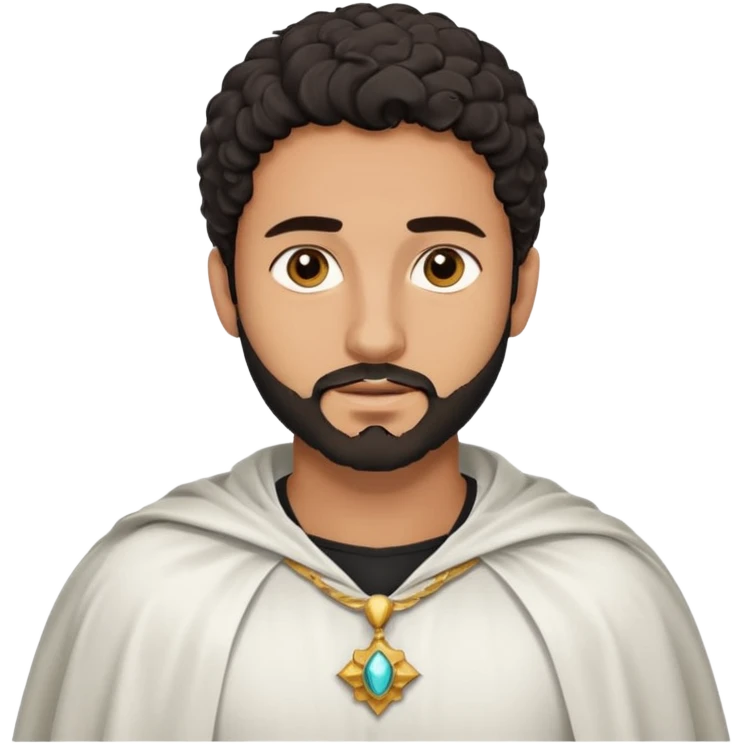 Apariencia: Joven de unos 25-30 años, atractivo,.
-Rostro: Ojos oscuros, piel ligeramente morena, rasgos árabes finos.
-Cabello: Negro, algo rizado o suelto, con barba fina.
-Vestimenta: Cuando es “Don Carlos”, viste como cristiano (camisa blanca, capa corta, colores sobrios). emoji