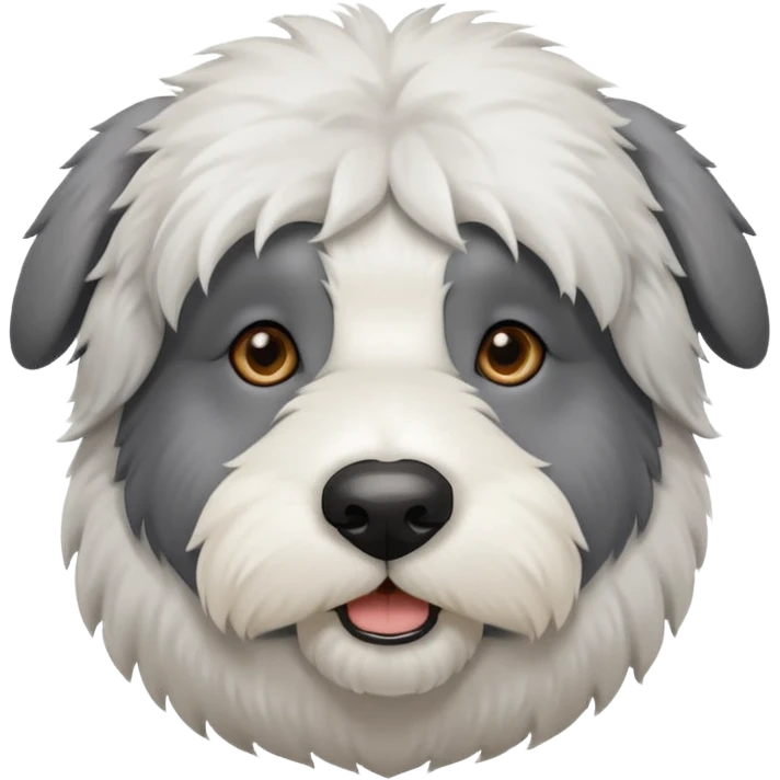 Perro viejo pastor inglés emoji