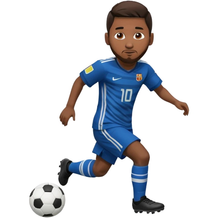 Messi dribbling emoji