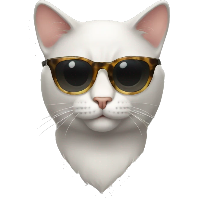 Cat with sunglasses prile emoji