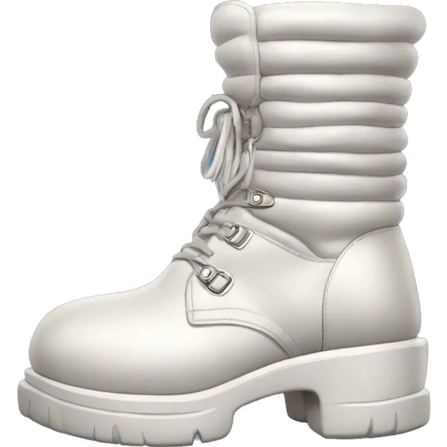 Puffy extremely oversized chunky padded futuristic boots emoji