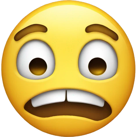 Offended cute smiley face emoji