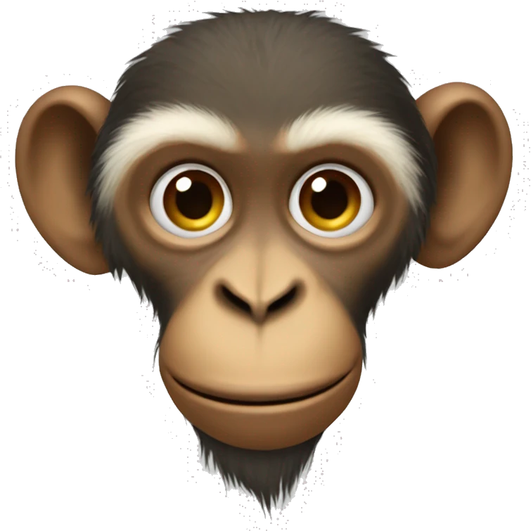 realistic monkey emoji