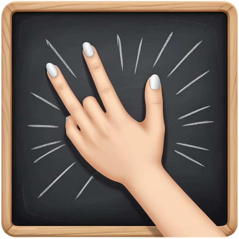 Nails scratching chalkboard emoji