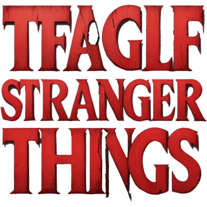 Stranger things logo emoji