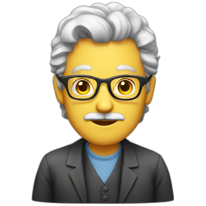 professor with a board emoji