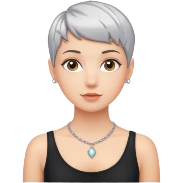 white girl pixie cut emoji