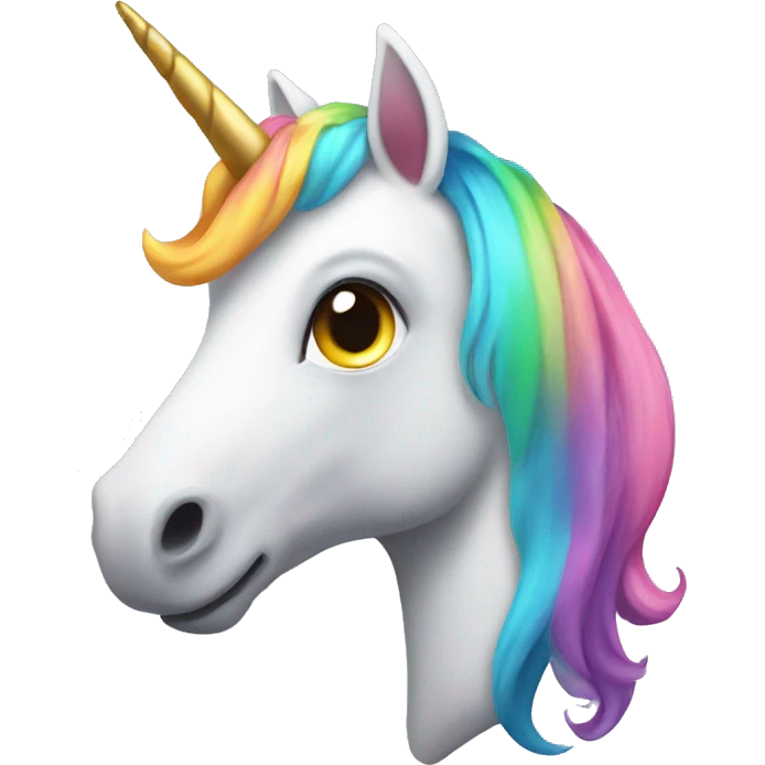 Colorful unicorn emoji