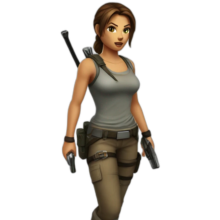 lara croft emoji