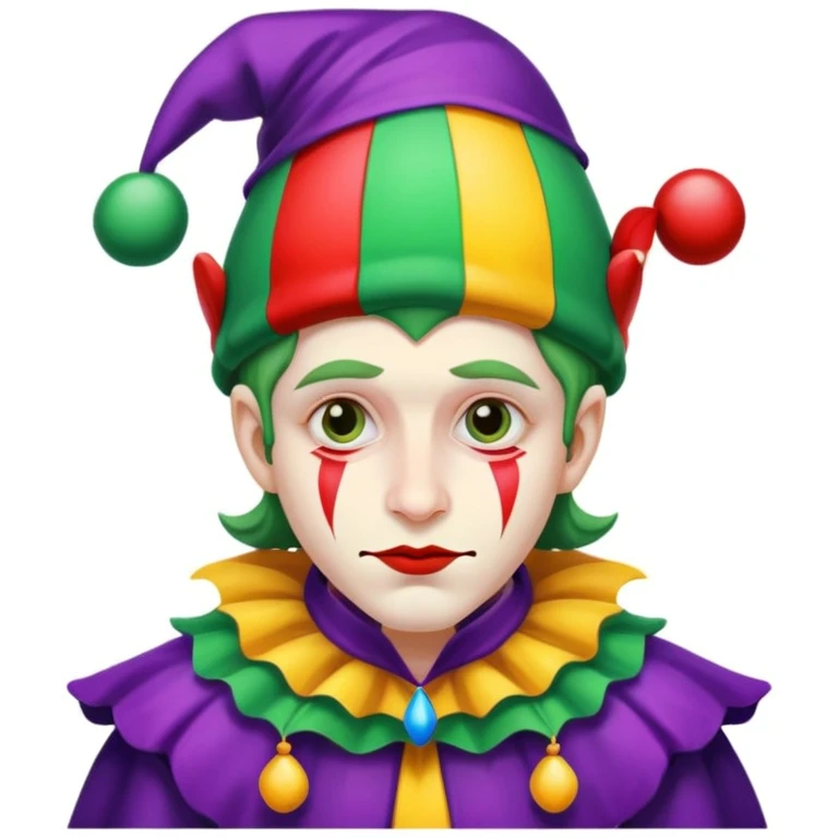 Sad jester  emoji