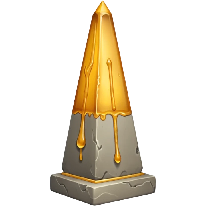 gray obelisk with honey emoji