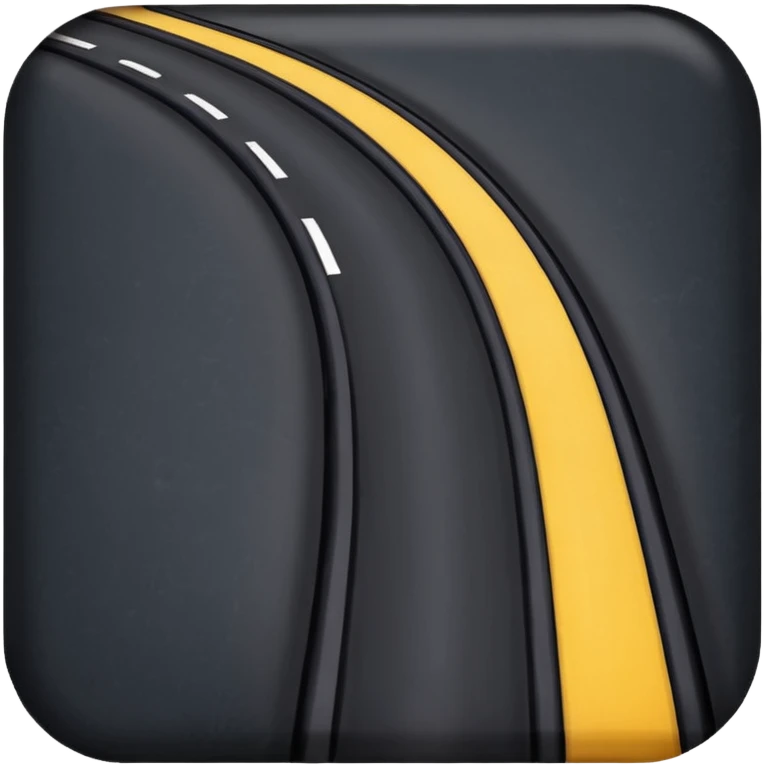 road in dark emoji