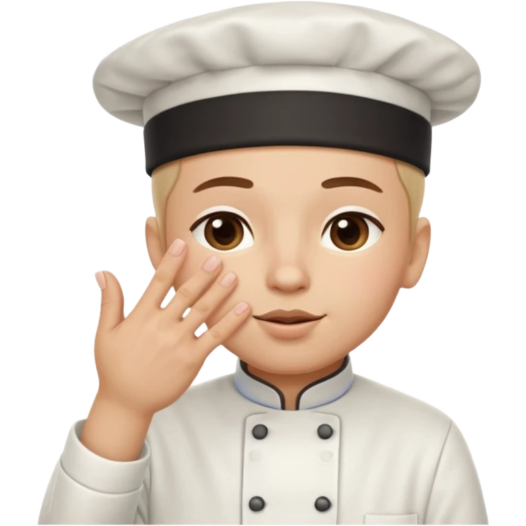 A hand making the chef’s kiss gesture: fingers pinched together, thumb and fingertips touching, as if saying ‘perfection’ or ‘delicious emoji