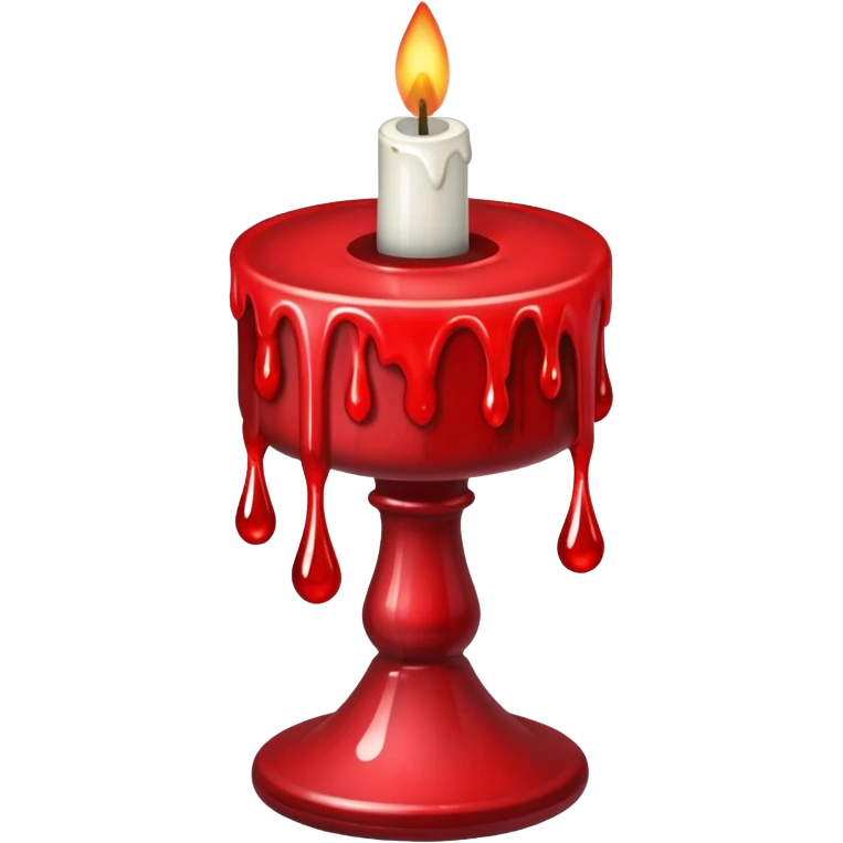 Candlestick with Blood emoji