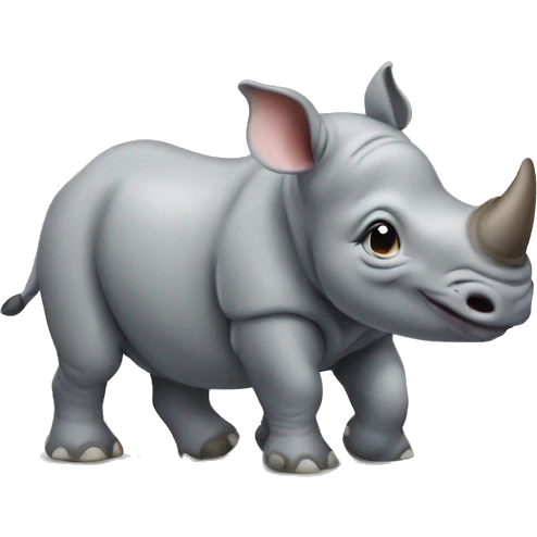 cute baby Rhinoceros emoji