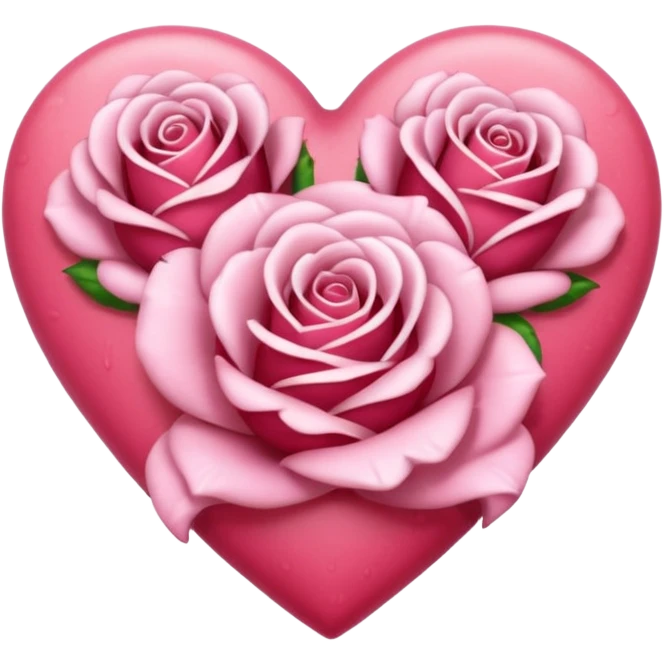 Corazón rositas emoji
