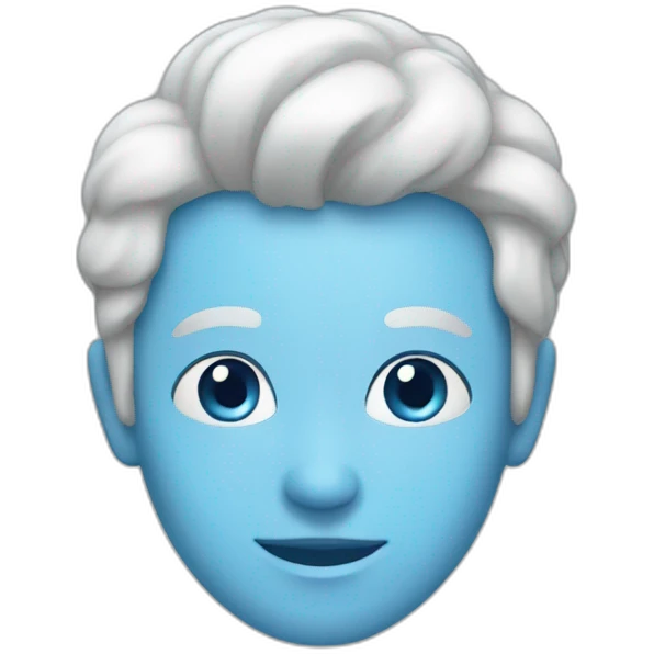 Light blue emoji