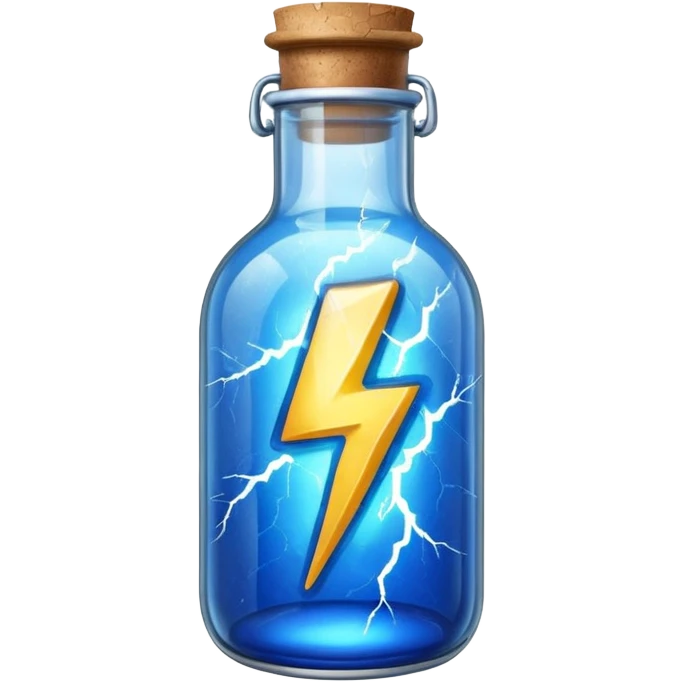 lightning in a bottle emoji
