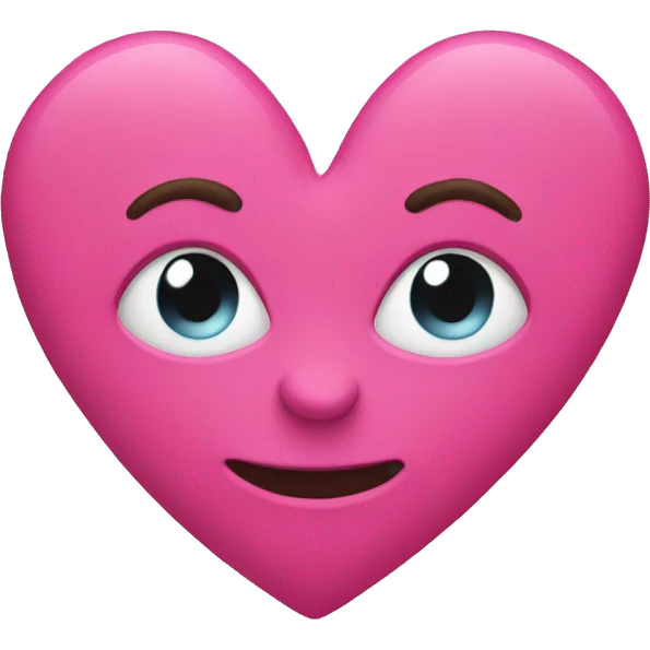Pink hart emoji