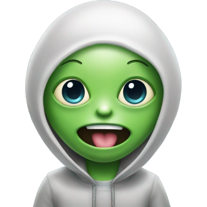 Cute alien emoji