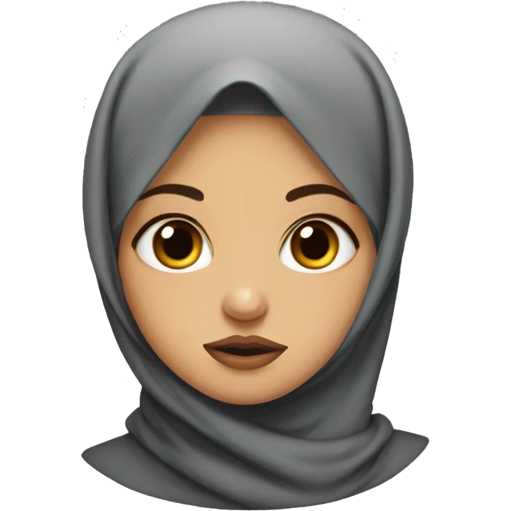 hijab girl pouting  emoji