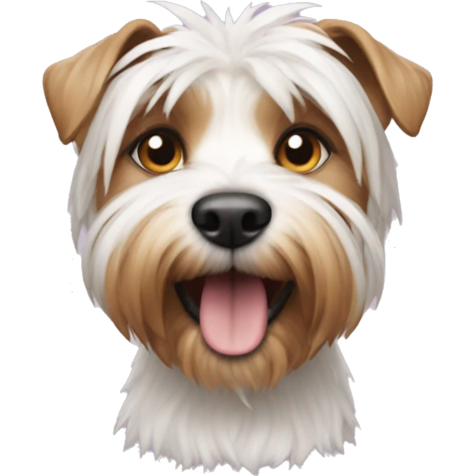 terrier SHOT HAIR dog emoji