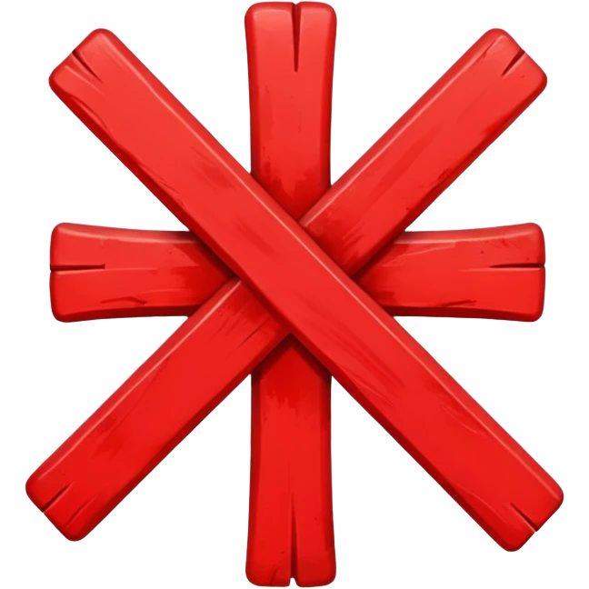 with a bold red ‘no’ cross on top emoji