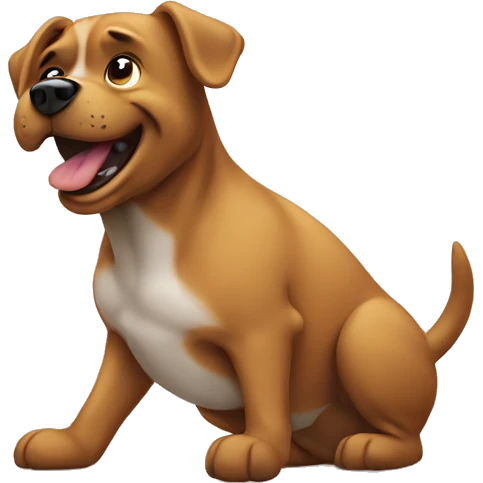 dog farting emoji