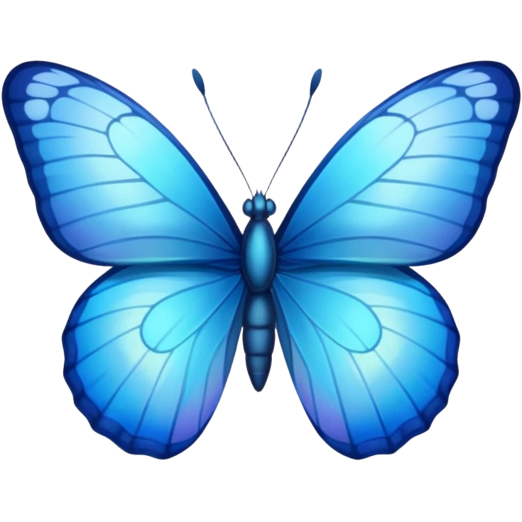 blue butterfly small emoji