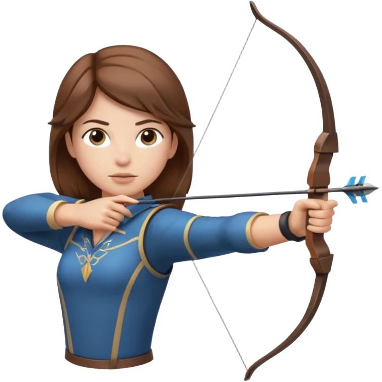 un archer  une cible emoji
