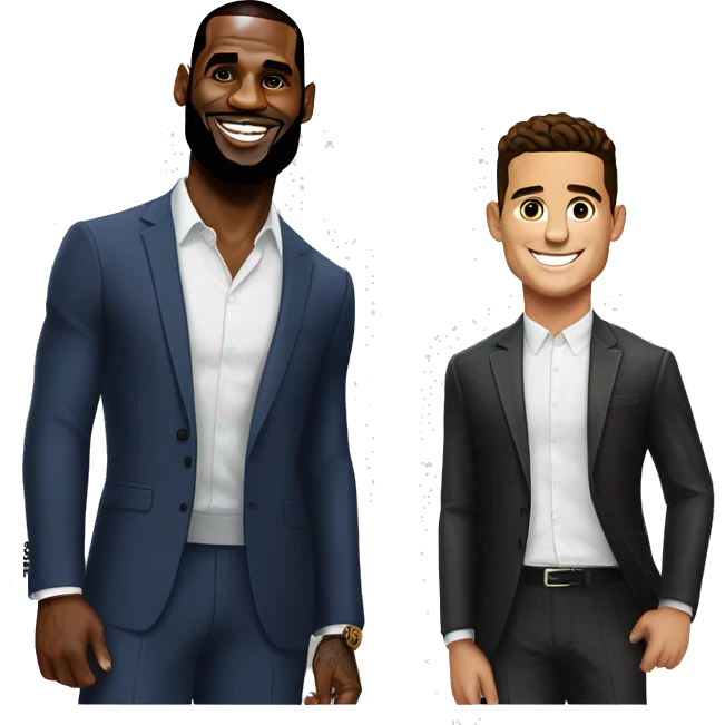 lebron james and cristiano ronaldo emoji