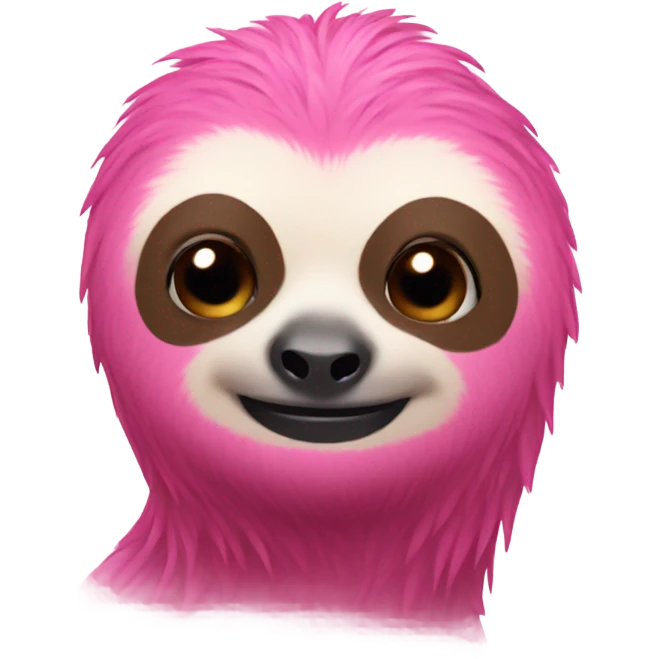 Pink sloth  emoji