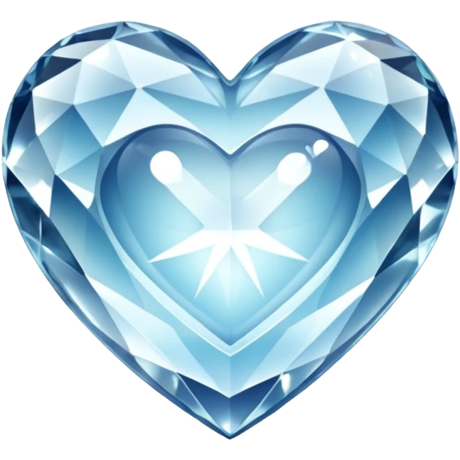 heart-shaped crystal, sparkling emoji