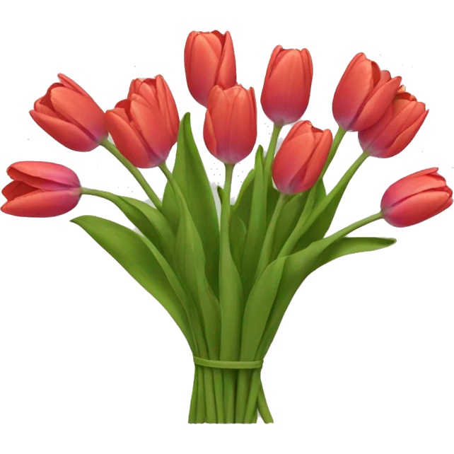 Tulip bouquet emoji
