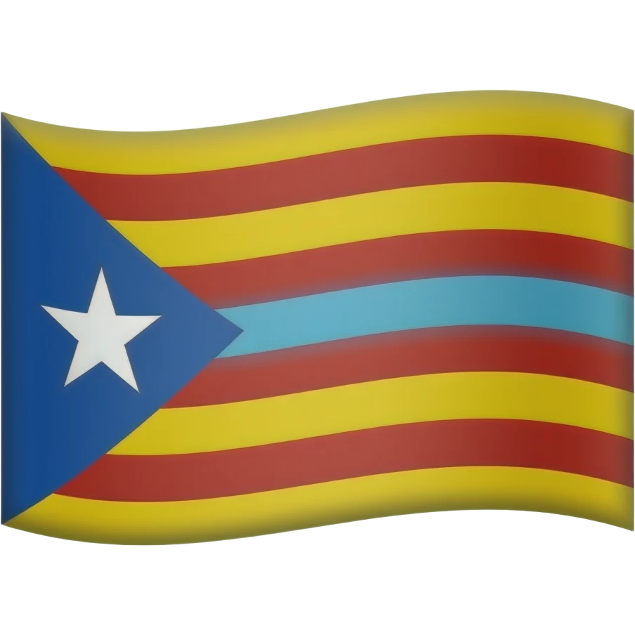 Flag of catalonia but borrow the blue part emoji