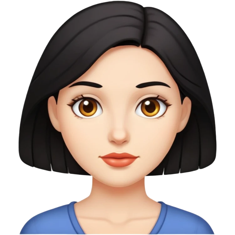 Dark-haired woman emoji