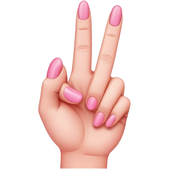 Pink Middle finger  emoji