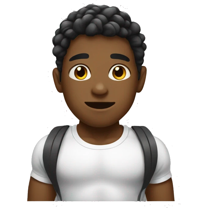 Boy at gym emoji