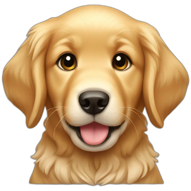 golden retriever puppy emoji