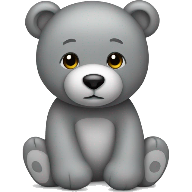 grey teddy bear emoji
