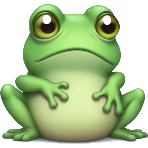 kawaii Sad frog emoji