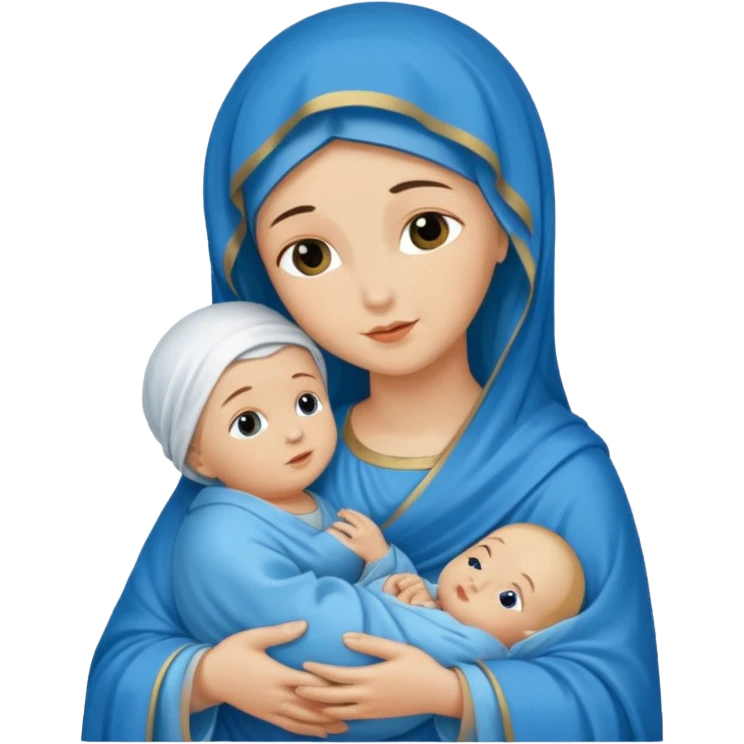 Image of the Mother of God in a frame emoji