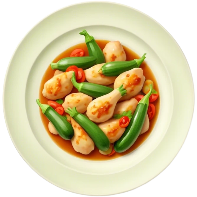 Courgette soja chicken emoji