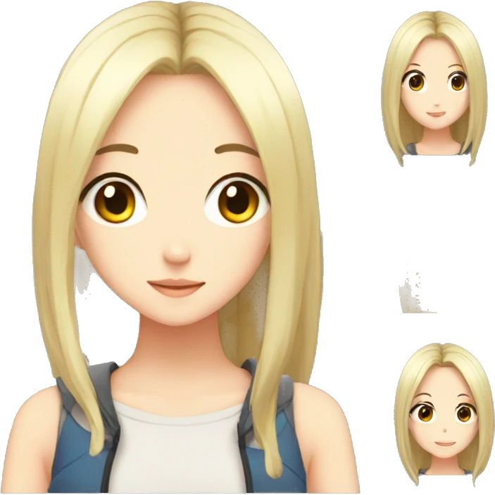 Anime girl emoji