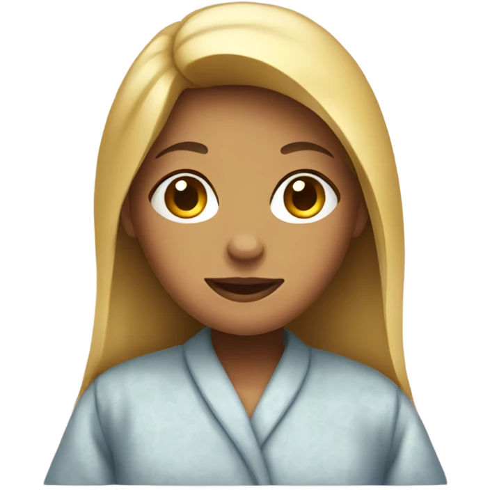Girl in housecoat emoji