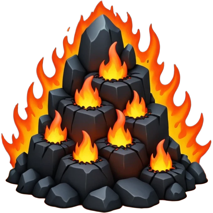 black stone lava emoji