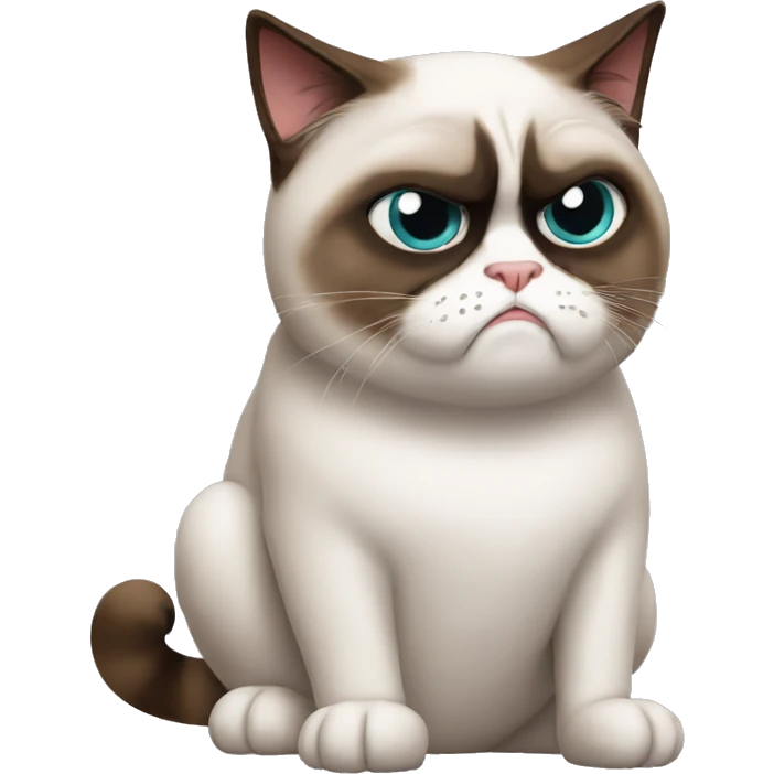 Grumpy cat emoji